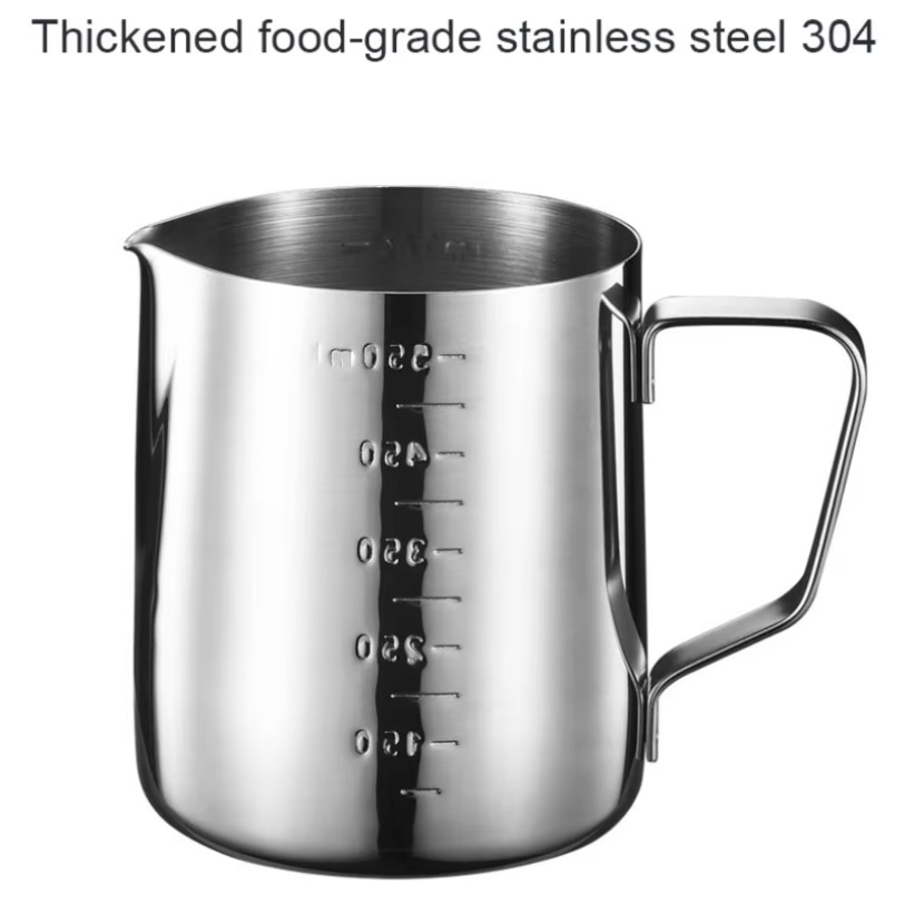 Barista Milk Jug - 350ml 스테인리스 스틸 커피 밀크 컵,