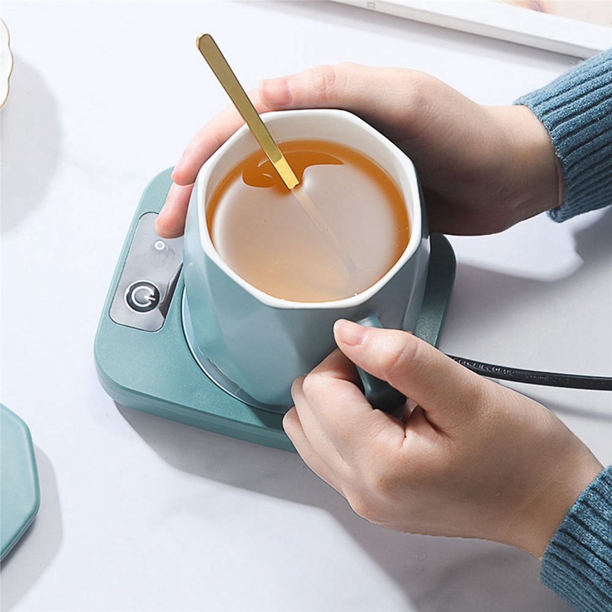 Coffee Tea With Milk - [프로모션] 머그컵 히터 커피 머그컵 워머