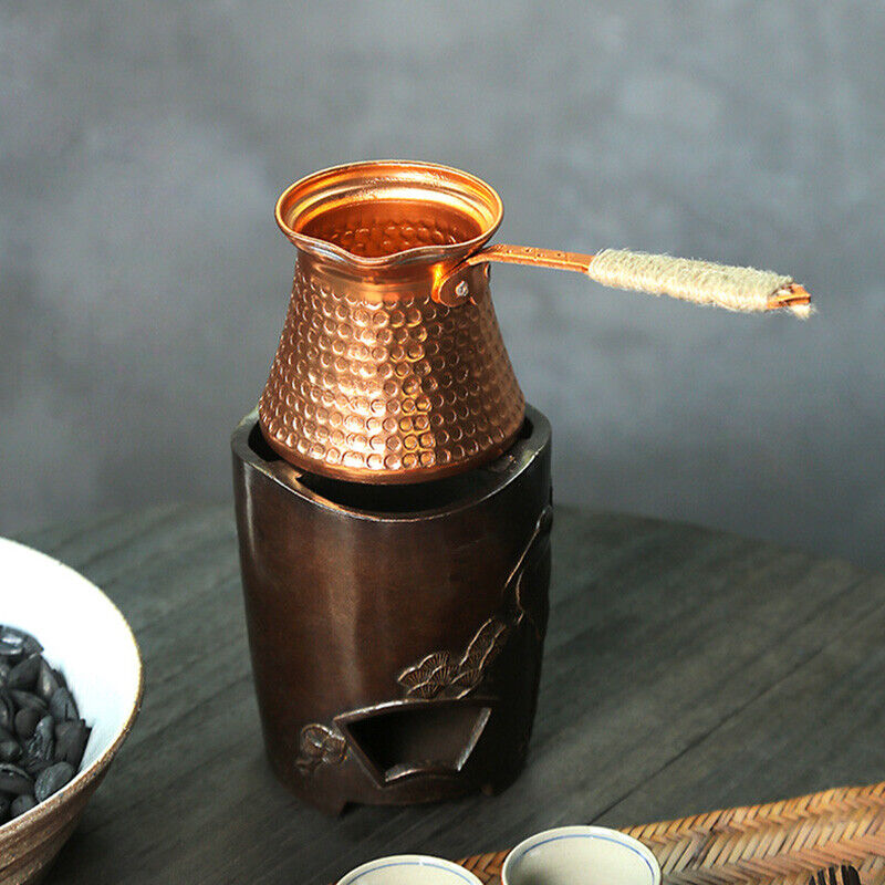 앤티크 구리 터키 구리 커피 포트, 탑 밀크 워머, 차 - Moka Pot Stove 리뷰 및 가격