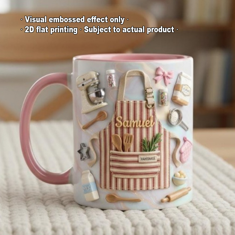 맞춤형 베이커 머그컵 2D 프린트 개인 이름 문구 세라 - Coffee Tea Name 리뷰 및 가격