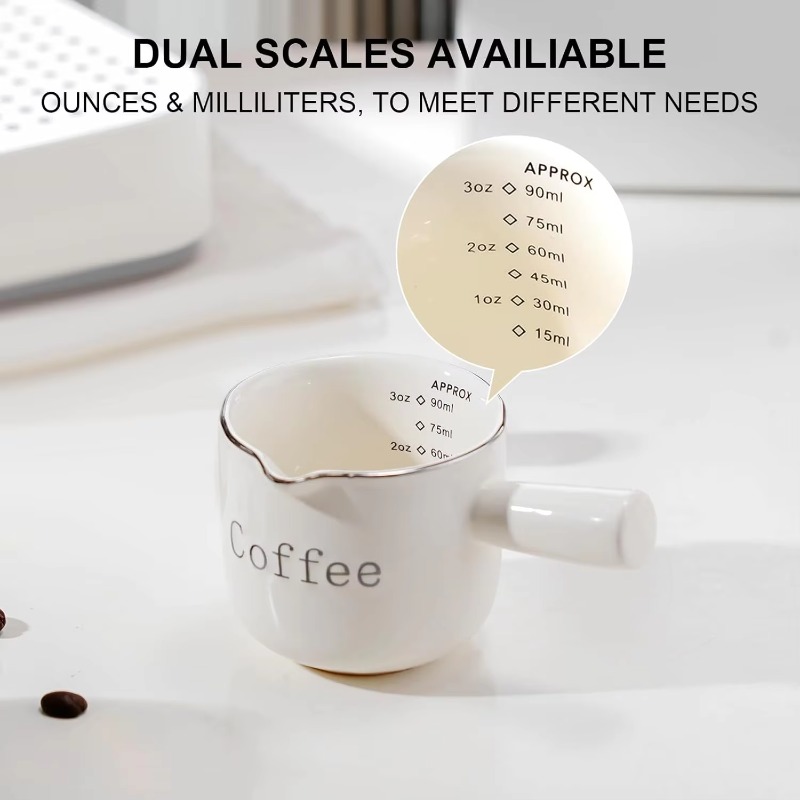 손잡이가 있는 미니 세라믹 커피 컵 V자형 스파우트 우 - Coffee Tea With Milk 리뷰 및 가격