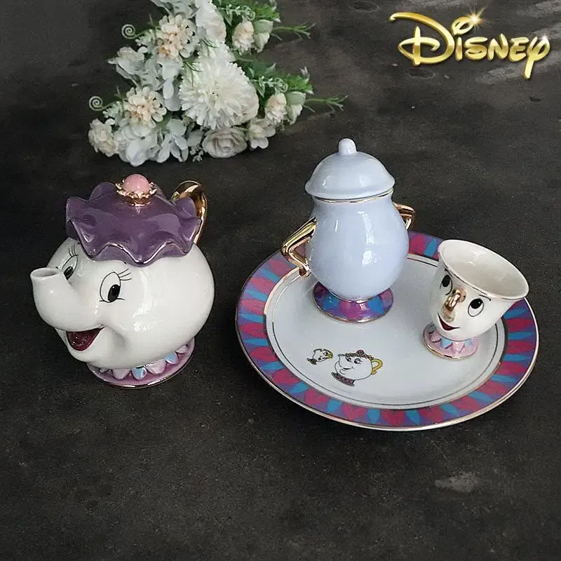 뜨거운 차 주전자 만화 미녀와 야수 커피 포트 머그컵  - Coffee Tea And Sugar Set 리뷰 및 가격