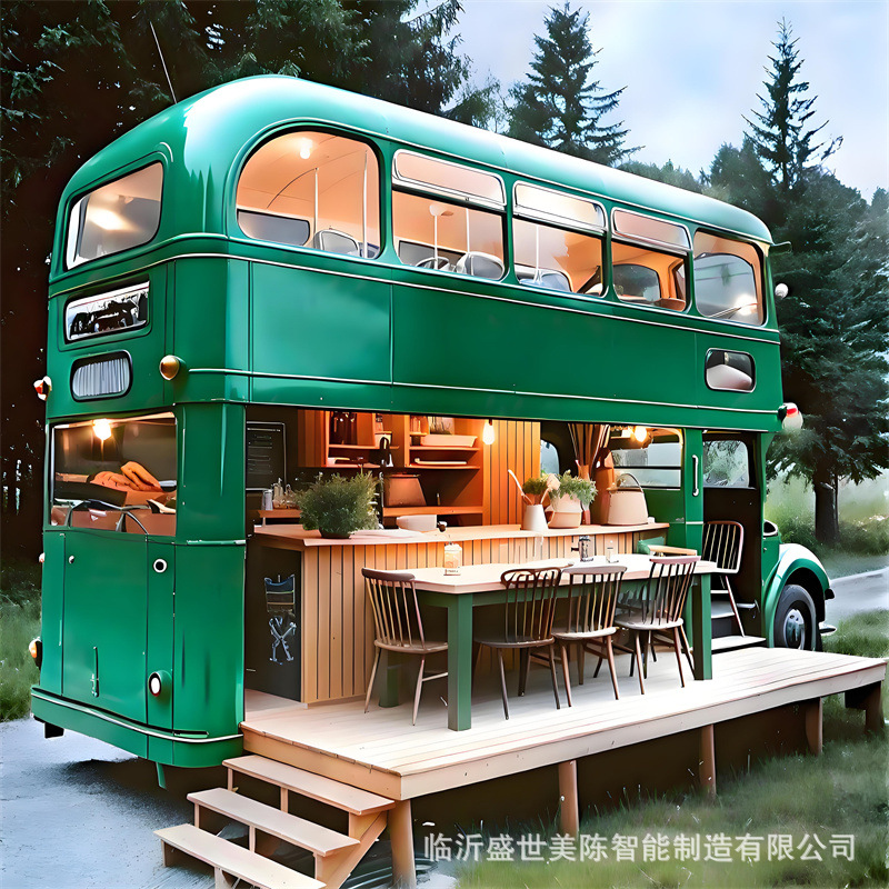 【새로운 디자인】핑크색 연철 이층 버스 카트, 야시장  - Coffee Tea & Espresso Appliances 리뷰 및 가격