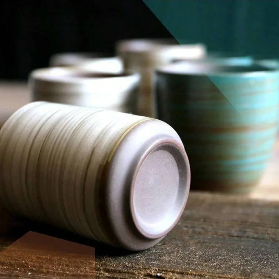 손으로 그린 ​​Crackle Glaze 석기 머그잔, - Xbloom Coffee Tea 리뷰 및 가격