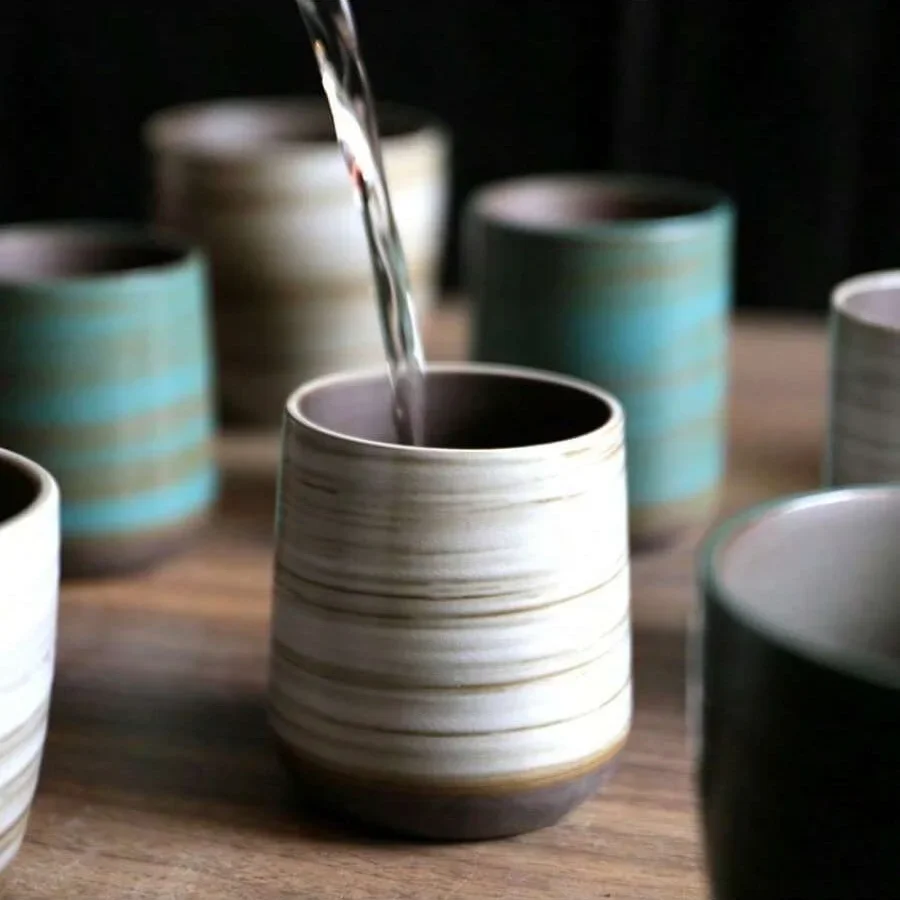 손으로 그린 ​​Crackle Glaze 석기 머그잔, - Xbloom Coffee Tea 리뷰 및 가격