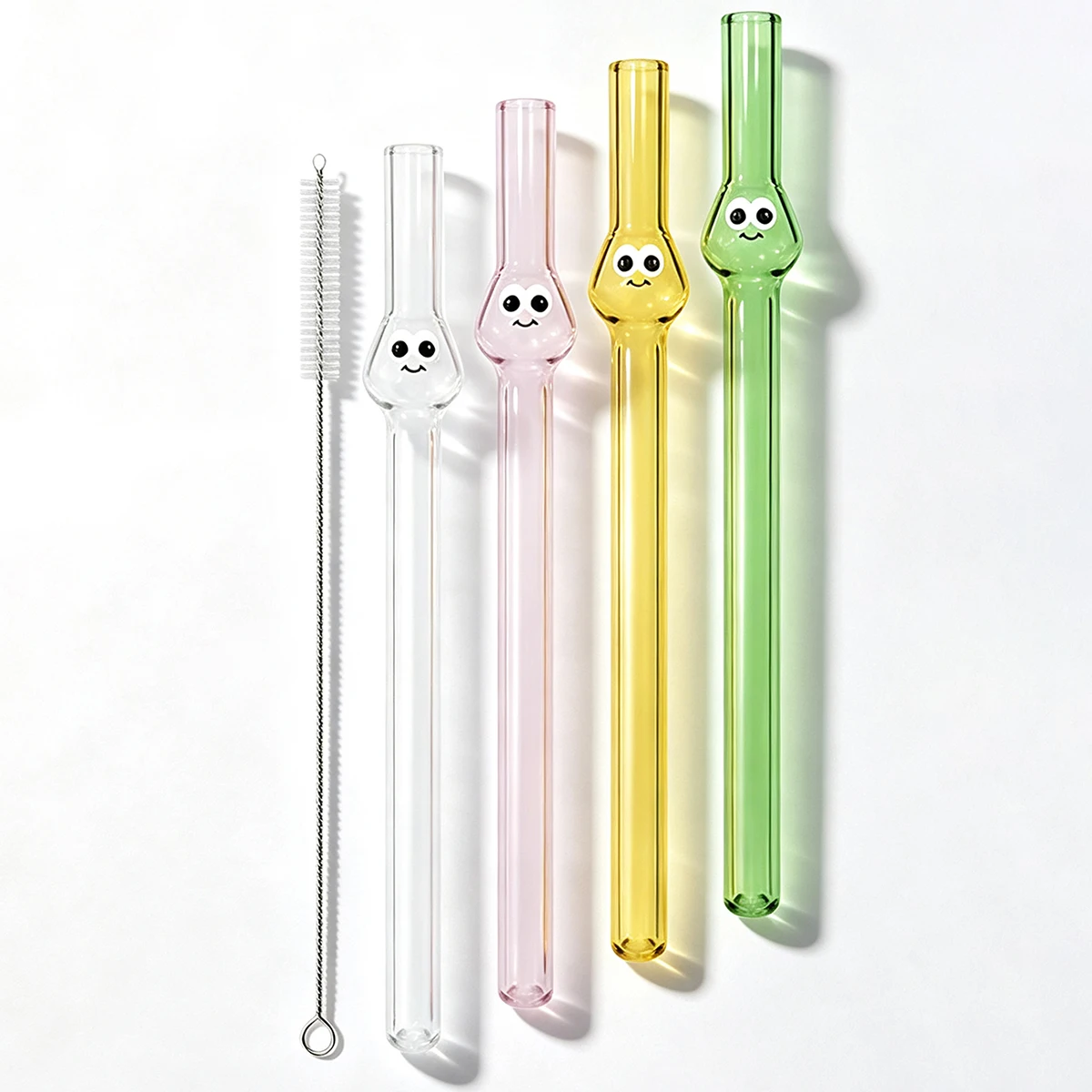 4pcs Wide 12mm Glass Straw Set - Coffee Tea And Sugar Set 리뷰 및 가격