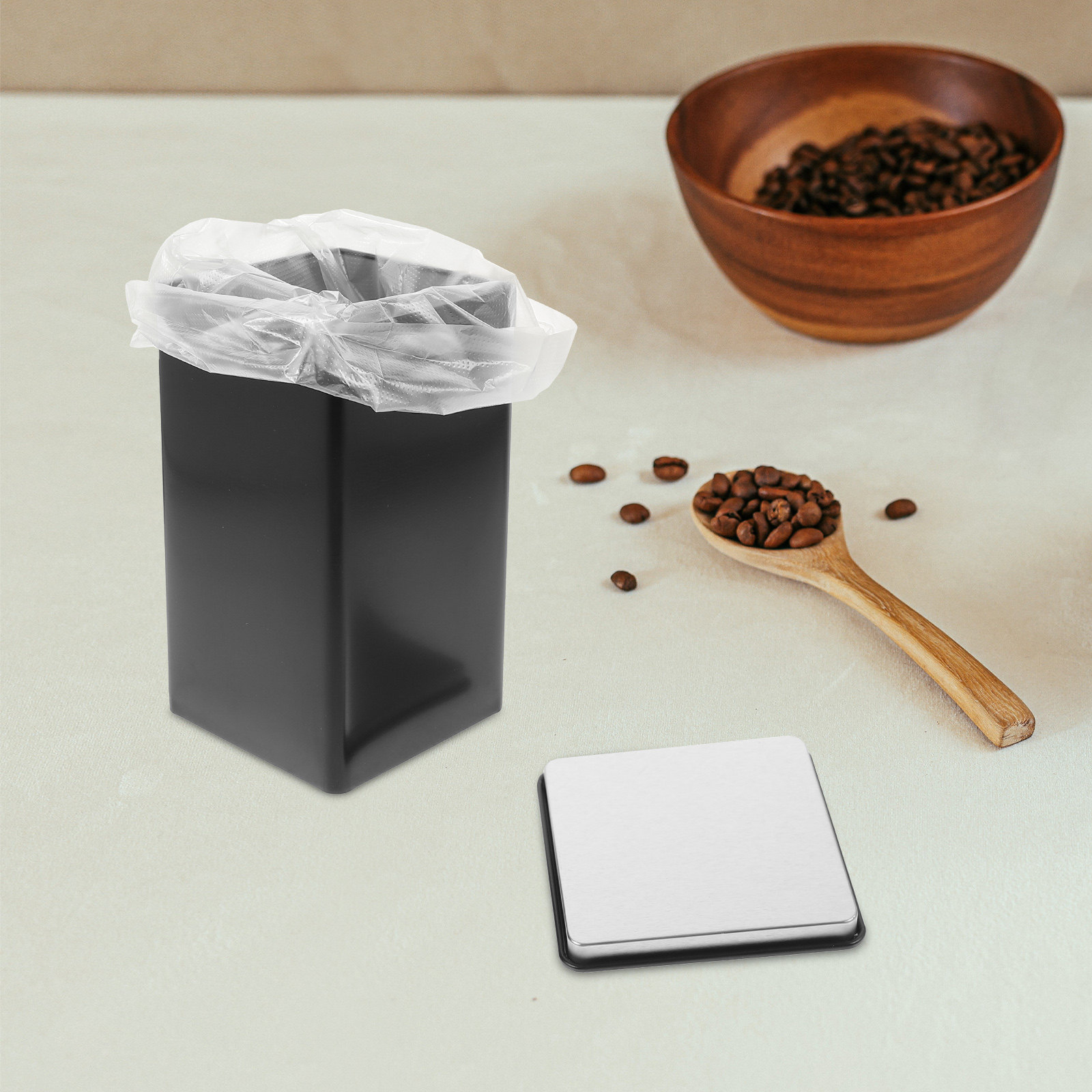 뚜껑이 있는 4개의 주석 재질 차 보관용 병 세트 –  - Coffee Tea Sugar 리뷰 및 가격